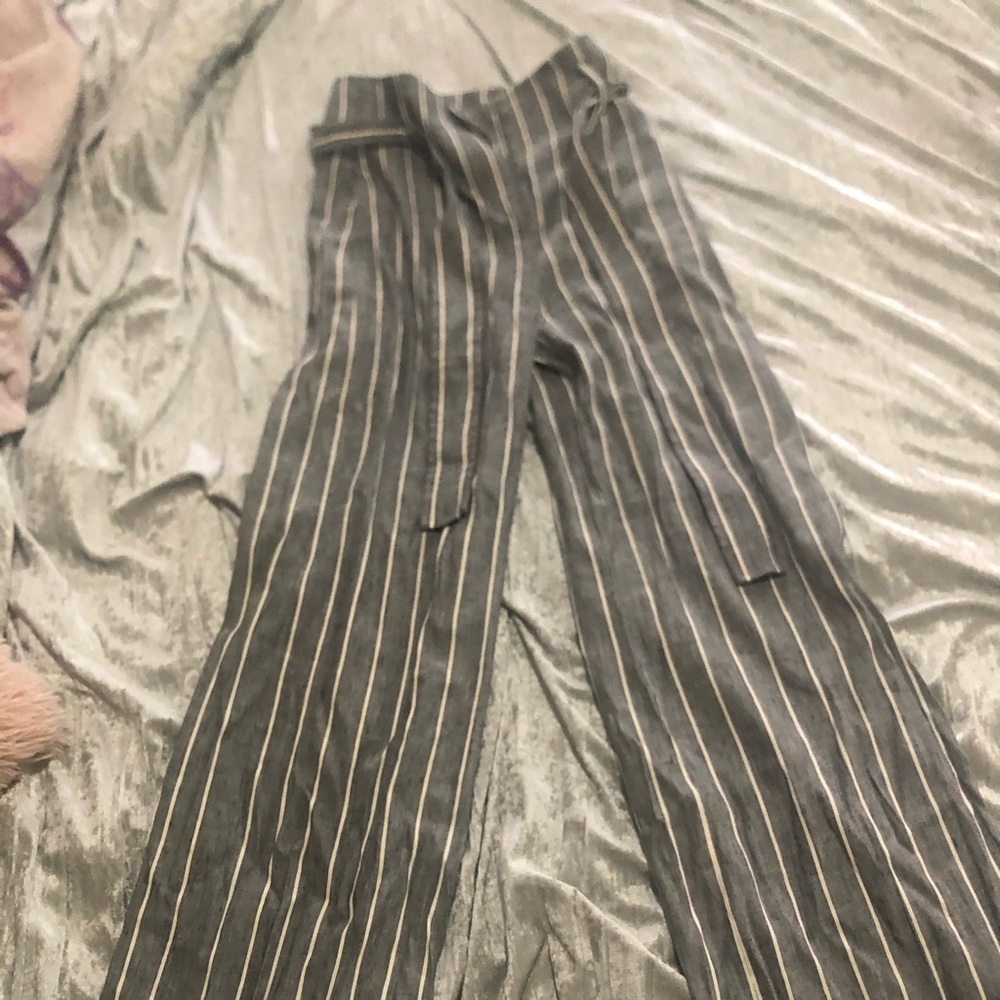 Theory wide linen pants